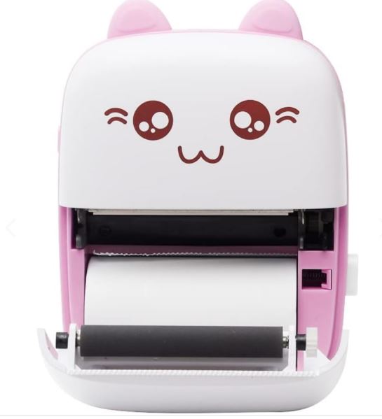 Mini Impresora Portátil con Bluetooth  diseño de Gato
